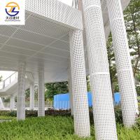 Bardage en aluminium résistant aux intempéries 3d bois à grains flottés revêtement de mur extérieur en aluminium