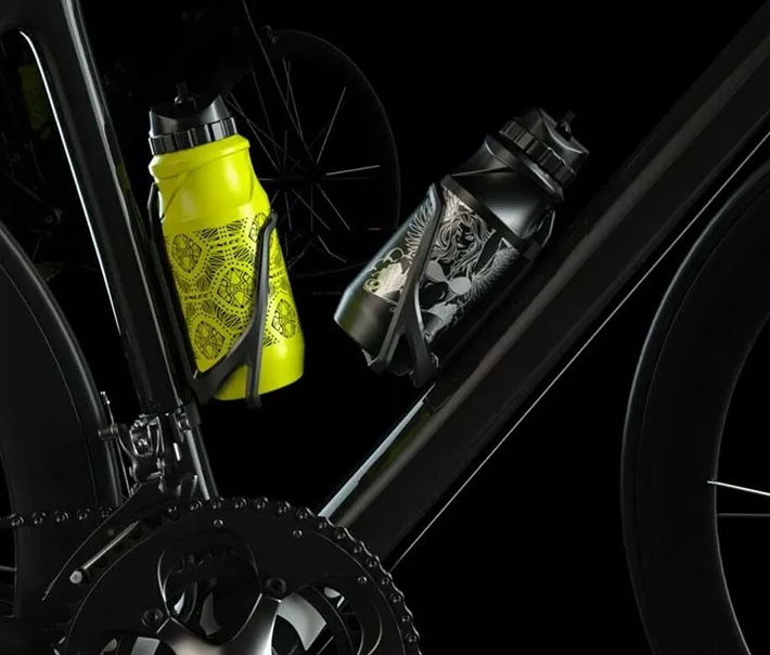 Food Grade Silicone Multi-Color Bike Bottle 215*80*80 mm Capacity 650ML Outdoor Exercise