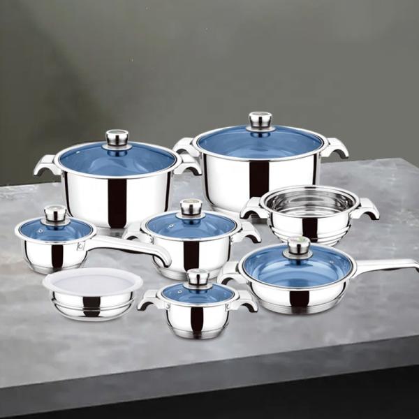 Multifunction Cooking Pots Stainless Steel Sets Cookware Pot And Pans Cookware Set With Thermometer