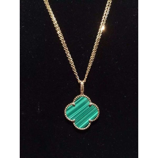 Shen zhen Jewelry Factory Highest Quality Vancleef&arpelsr Brand jewelry DesignMagic Alhambra long necklace, 1 motif , 1
