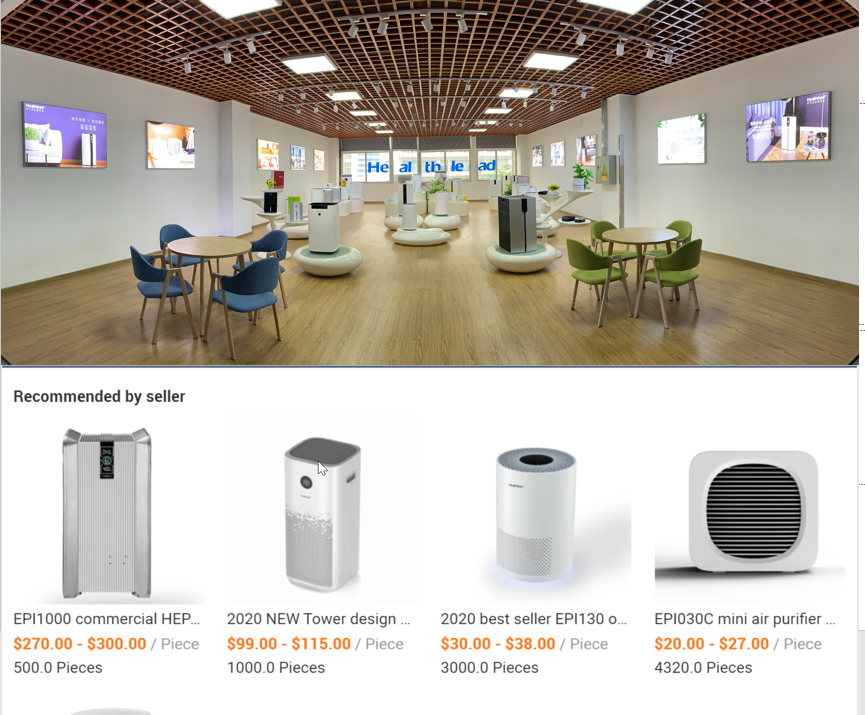 Очиститель воздуха Hepa 13 компактного дизайна