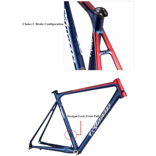 Kinesis 700c Lightweight Aluminum Road Bike Frame Disc Brake Frameset+Fork