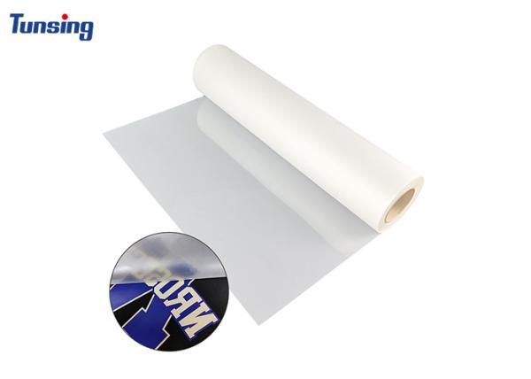 DTF Transfer Film Roll 13 x 328ft Double Sided Matte Clear PreTreat PET Heat Transfer Paper Cold and Hot Peel Direct to Film for T-Shirts Textile