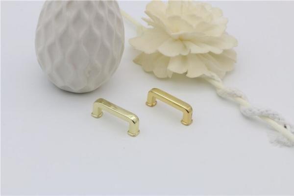 High end zinc alloy light gold 19 mm square metal arch bridge buckle with best price