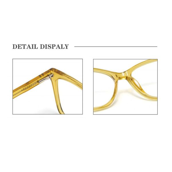 Cat Eye Acetate Optical Frame Eyeglasses For Women Colorful Eyewear