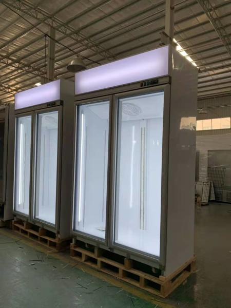 Supermarket Upright Front And Rear Open Door Display Refrigerator And Freezer Commercial Refrigeration Equipment