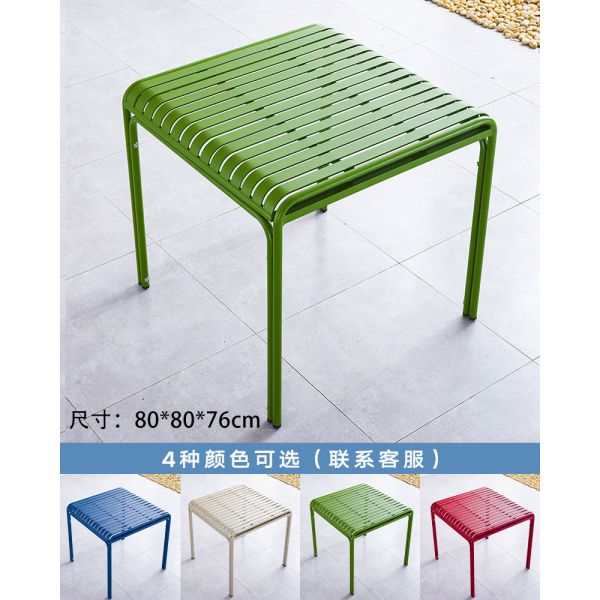 Modern Dining Chair Waterproof Aluminum Garden Chair for Outdoor Cafe Bar Restaurant