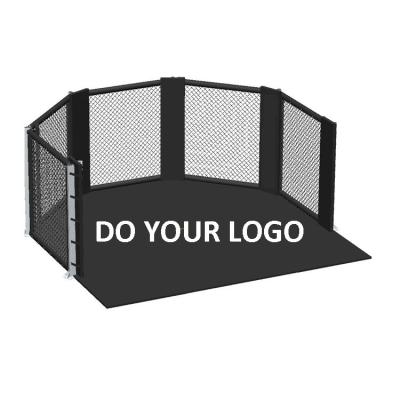 4X4m To 8x8m MMA Floor Cage Heavy Gauge Structural Steel Octagon Fight Cage