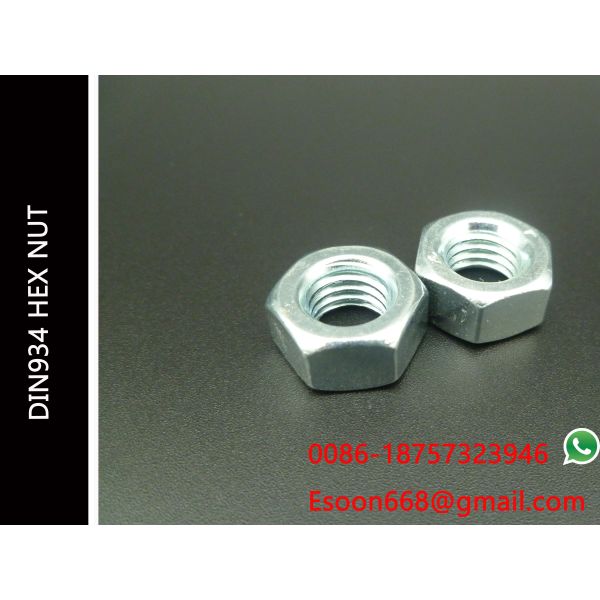 Grade 4.8 DIN standard DIN934 Hex Nut,Zinc Plated,M3~M120 Size