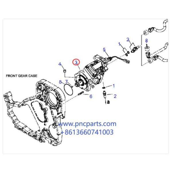 6745-71-1170 SAA6D114 Injection Fuel Pump 3973228 For PC300-8