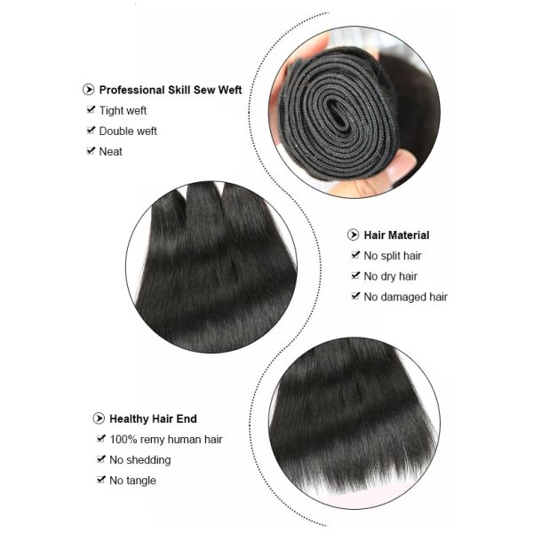 Веаве человеческих волос шелковистой прямой волны реальный бразильский чистый без вош или узлов