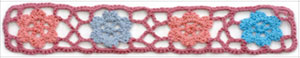 exquisite elastic stretch Crochet Lace trim handmade 7cm Cotton Lace