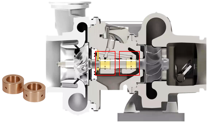 TCBB61834 6*18*34.2 Turbocharger Dual Ceramic Ball Bearing