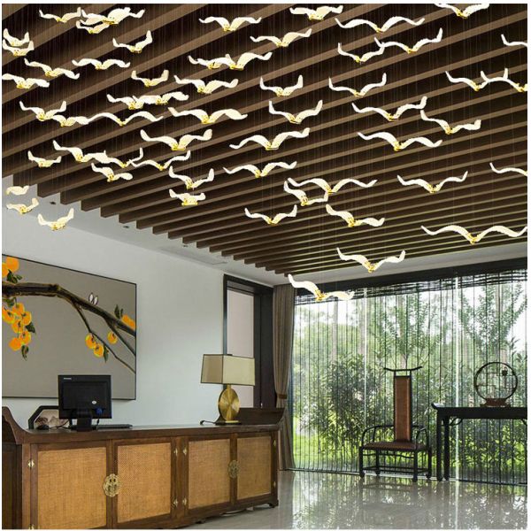 Modern Simple Personality Glass Chandelier Bar Hotel Lobby custom chandelier(WH-NC-103)