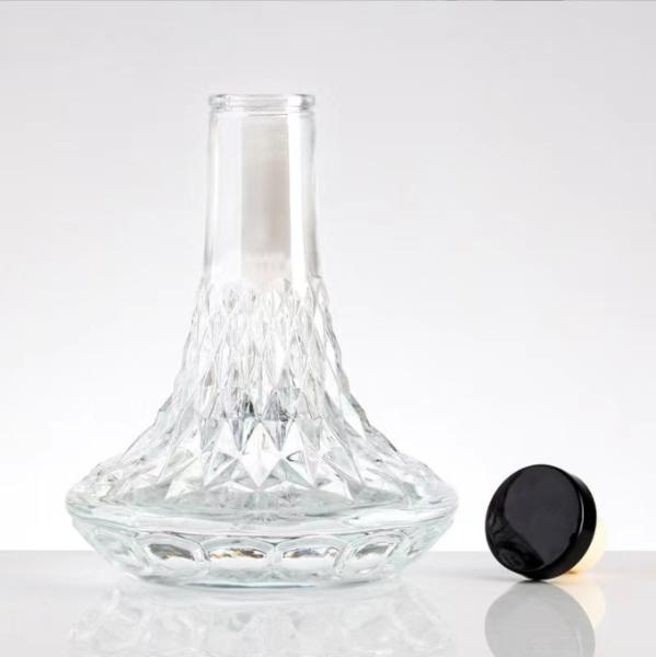 Healthy Lead-free Glass Empty Glass Liquor Bottle 375ml 500ml 750ml with Lead-free Glass