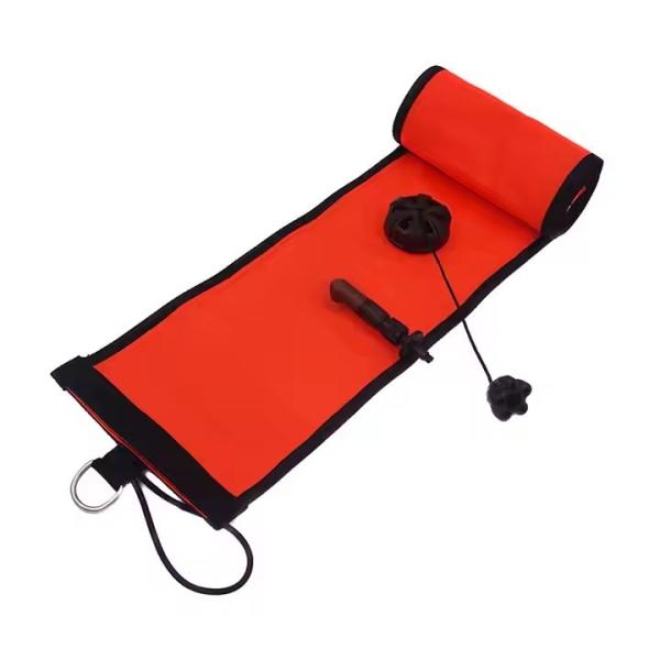 120CM Nylon Floating Scuba Inflatable Signal Tube For Underwater Emergency Signaling