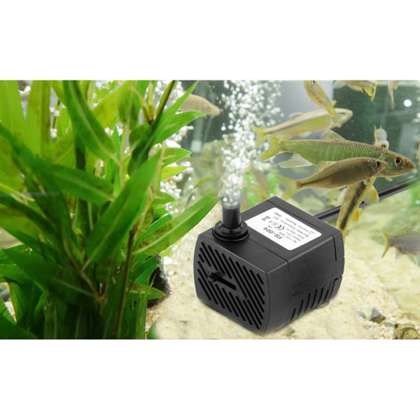 мини насос погружающийся 300L/h для водяной помпы фонтана пруда садка для рыбы аквариумов