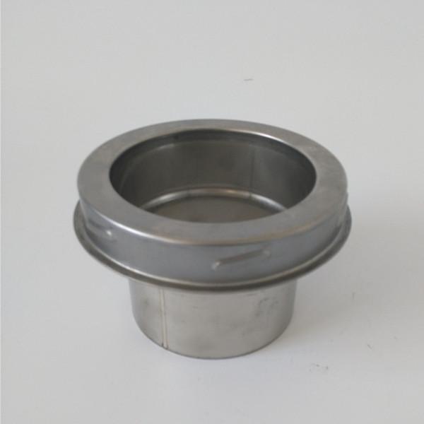Silver 6 Inch Double Wall Chimney Pipe Twist Insulated Adaptor CE  &  ISO9001
