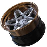 22 polegadas três partes forjaram as rodas JWL bordas automotivos de 3 partes