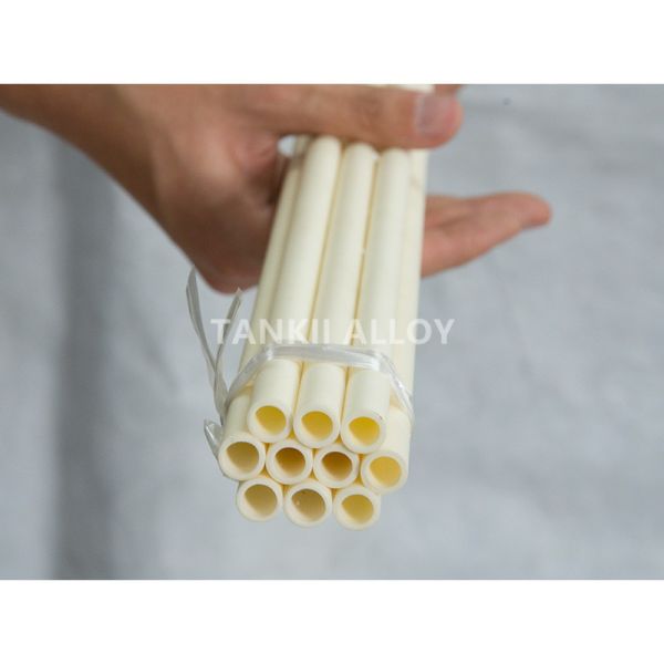 White Colour Al2O3 Porous Alumina Tube Wear Resisting High Insulation
