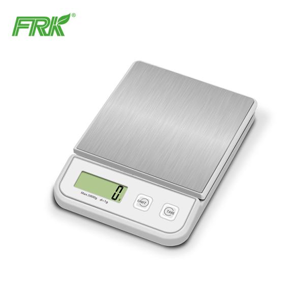 Steel Portable Kitchen Scale Digital Kitchen Food Weighing Scale Baking Scale 5000g 1g