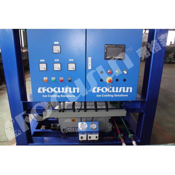 En el caso de las plantas de cultivo de frutas y hortalizas, el sistema de refrigeración por vacío de color azul proporciona un sistema de inspección de salida de vídeo.