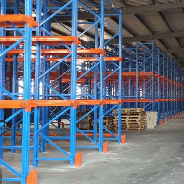 Powder Coated Steel Construction Drive In Racking For Heavy Duty Warehouse Storage