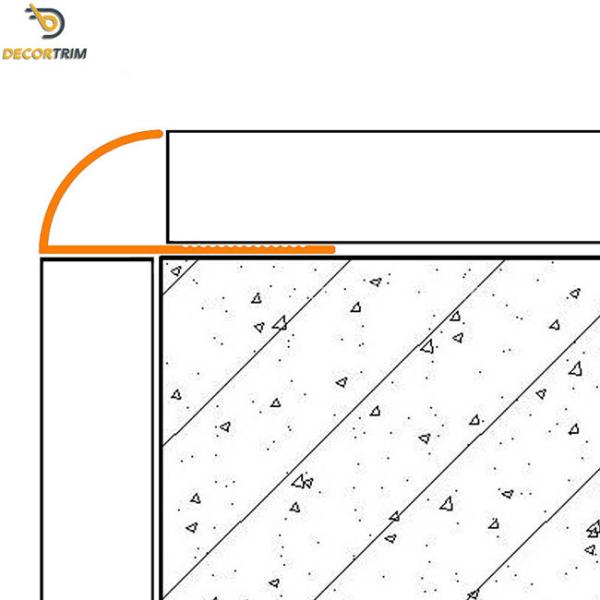 Polish Silver Aluminium Tile Trim For External Wall Corner Edge Protection