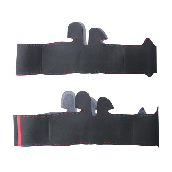 Hand Sewing Black Suede Steering Wheel Cover for Honda Si Civic 8 8th Gen 2006 2007 2008 2009 2010 2011