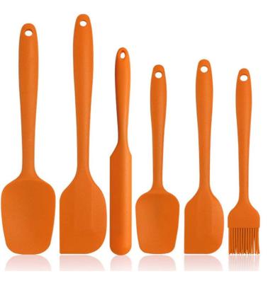 Partes Grupo-alaranjadas do Mandrel de aço Não-vara-inoxidável da espátula do silicone 6