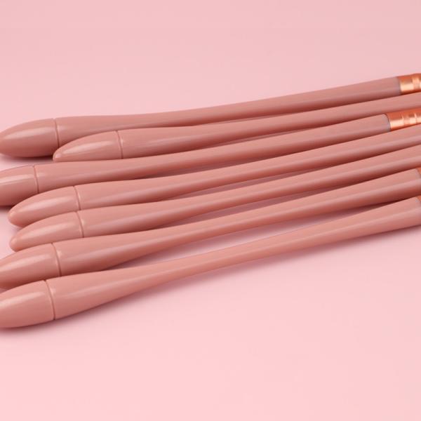 Copper Ferrule Professional Makeup Brush Sets 12 Piece For Ladies Travel Beauty