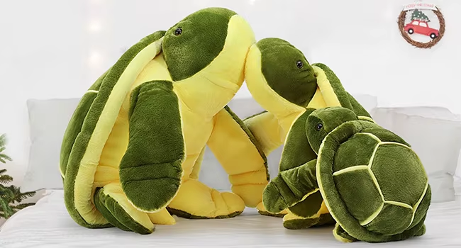 Fashion Custom Design MORISMOS 18-Inch Giant Green Sea Turtle Pillow Soft Cotton Large Plush Toy for Boys PP Filled Party