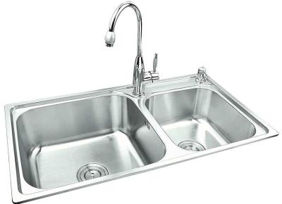 Revestimento pequeno feito sob encomenda escovado da escova do dissipador do projeto do estilo contemporâneo da banca da cozinha