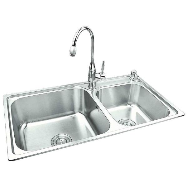 Почищенная щеткой отделка щетки раковины проекта изготовленного на заказ современного стиля кухонной раковины небольшая