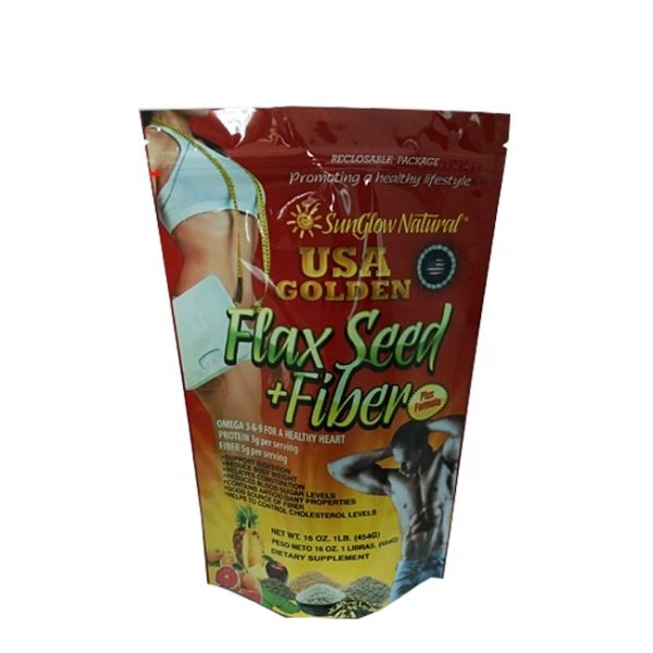 Zipper Bag Recyclable Customized Printed Stand Up Protein Powder Pouch Aluminum Foil Packaging Maylar Bags with Ziplock