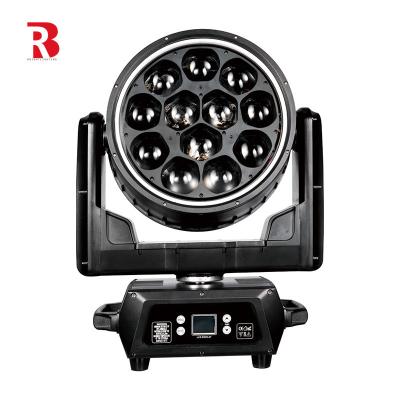 LED Moving Head 12pcs 40W RGBW LED Beeye Stage Light com rico efeito de atenuação