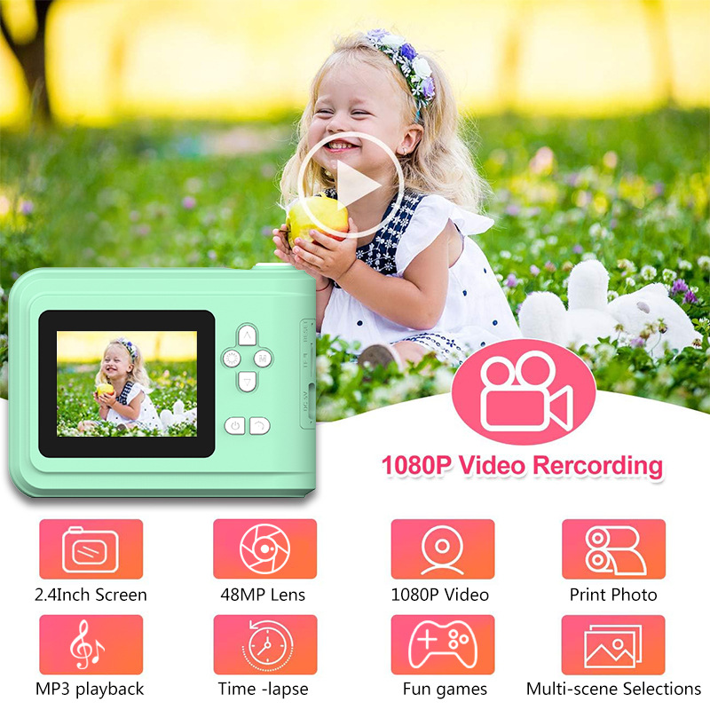 Cross-border Exclusive Supply of Instant Print Digital Cameras, Children's Mini Cameras, High-pixel Toy Mobile Phones, and Camer