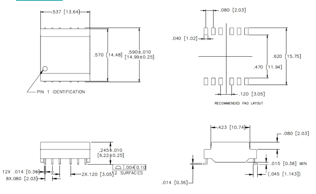 PLC Wideband Trafo BX615xNL, BM615xNL e BMU6210NL dos transformadores de uma comunicação de linha elétrica de SMT (PLC)