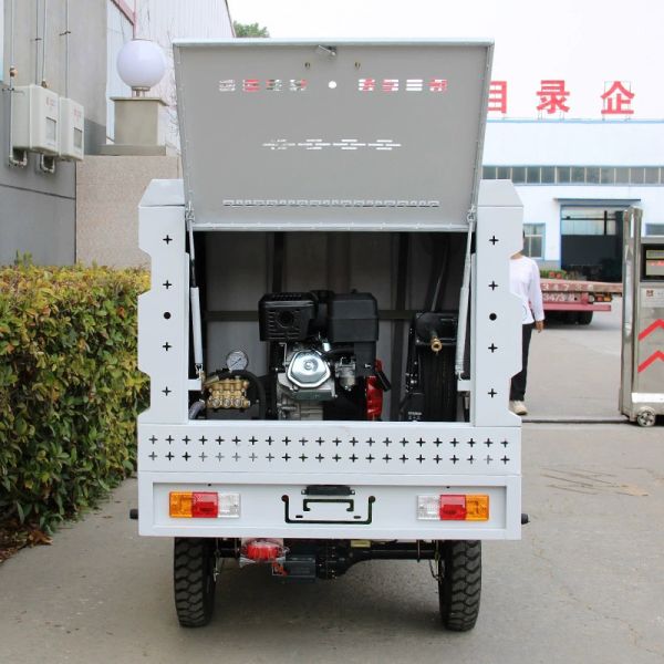 Small Electric High Pressure Cleaner Mobile Ad Dustbin Washing Vehicle Factory