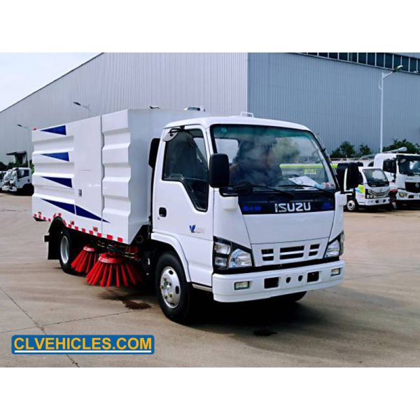ISUZU NQR NPR Road Sweeper Truck 6 Wheels ISO9000 CCC Certification