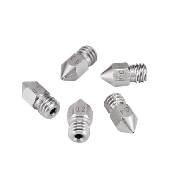 0.3mm 0.6mm 1.2mm MK8 Stainless Steel Nozzle 3D Printer GT2 pitch