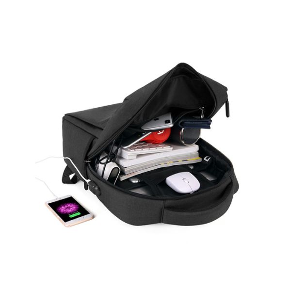 High Quality Anti-theft Waterproof USB Backpack Laptop Backpack With USB Cable