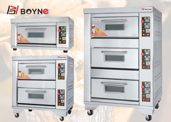 Forno de padaria dobro 220v do gás das bandejas da plataforma dobro para o restaurante