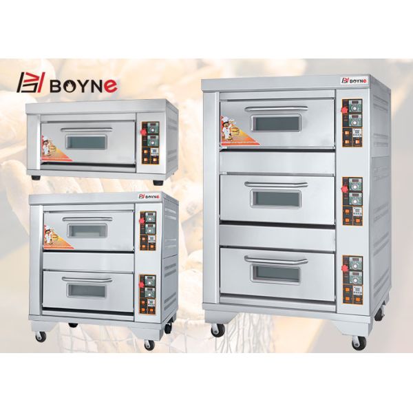 Печь пекарни 220v газа подносов двойной палубы двойная для ресторана