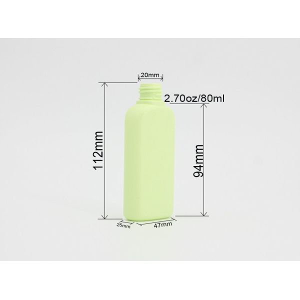 HDPE Square Lotion 2.7oz Plastic Cosmetic Spray Bottles