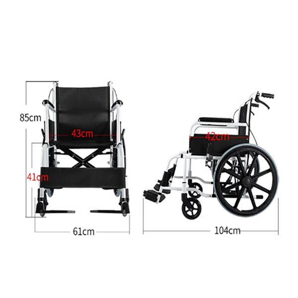 Manual Wheel Chair With Commode Elderly And Disabled Drive Medical Manual Wheelchair