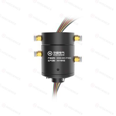 2 Passages Pneumatic Rotary Joint Union 18 Circuits 2A Compact Design