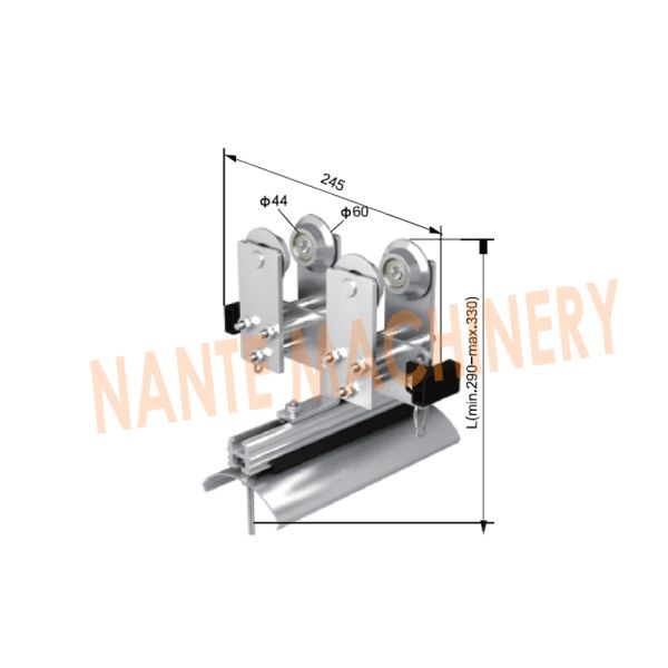 Ball Bearing Galvanized Steel Flat Festoon Cable For Temperature -30℃~+120℃