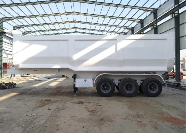 40-80 Ton Dump Semi Trailer With ABS And Heavy Mechanical Suspension