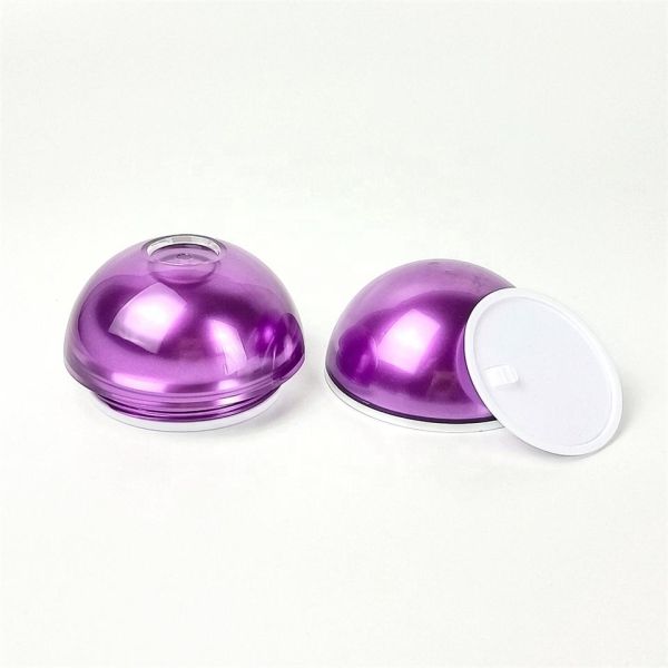 50g Luxury Purple Cosmetic Packaging Set Acrylic Cosmetic Cream Jar And Bottle
